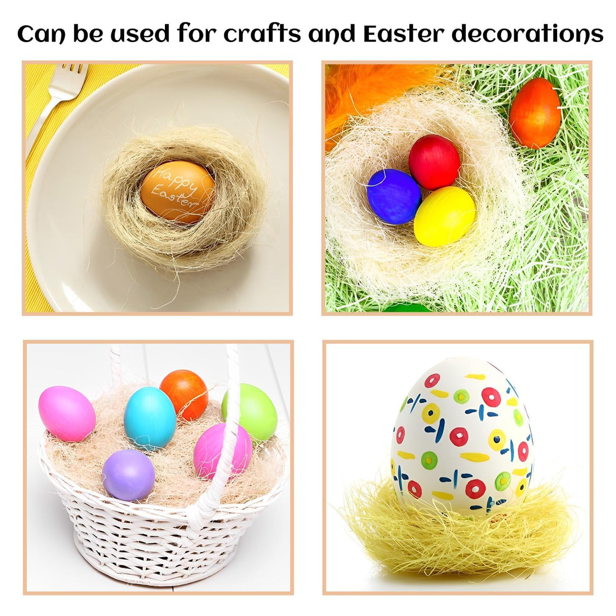 kathson Bird Nesting Materials Coconut Fiber Bird Nest Bedding Material Warm and Breathable Linen Silk for Bird Small Animals (6 Pack)