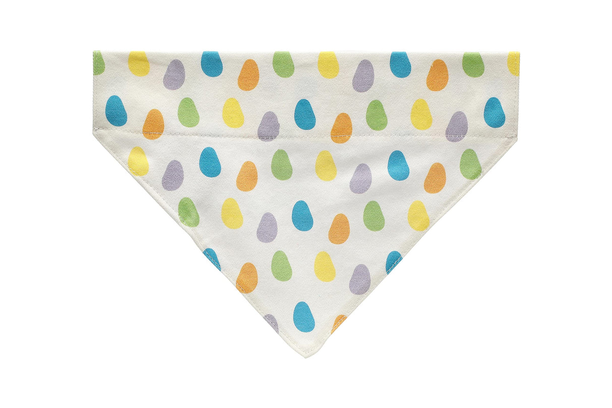 Pearhead Jelly Bean Dog Bandana, Easter Pet Scarf, Slip-On Collar Accessory for Small Medium Pets, Cute Puppy Costume, Spring Seasonal Pet Apparel
