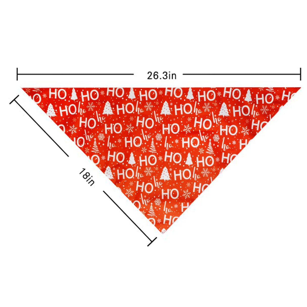 2 Pack Christmas Dog Bandana, Holiday Cat Bandana Flower and Christmas Tree for Small Medium Large Dogs Puppies Pets