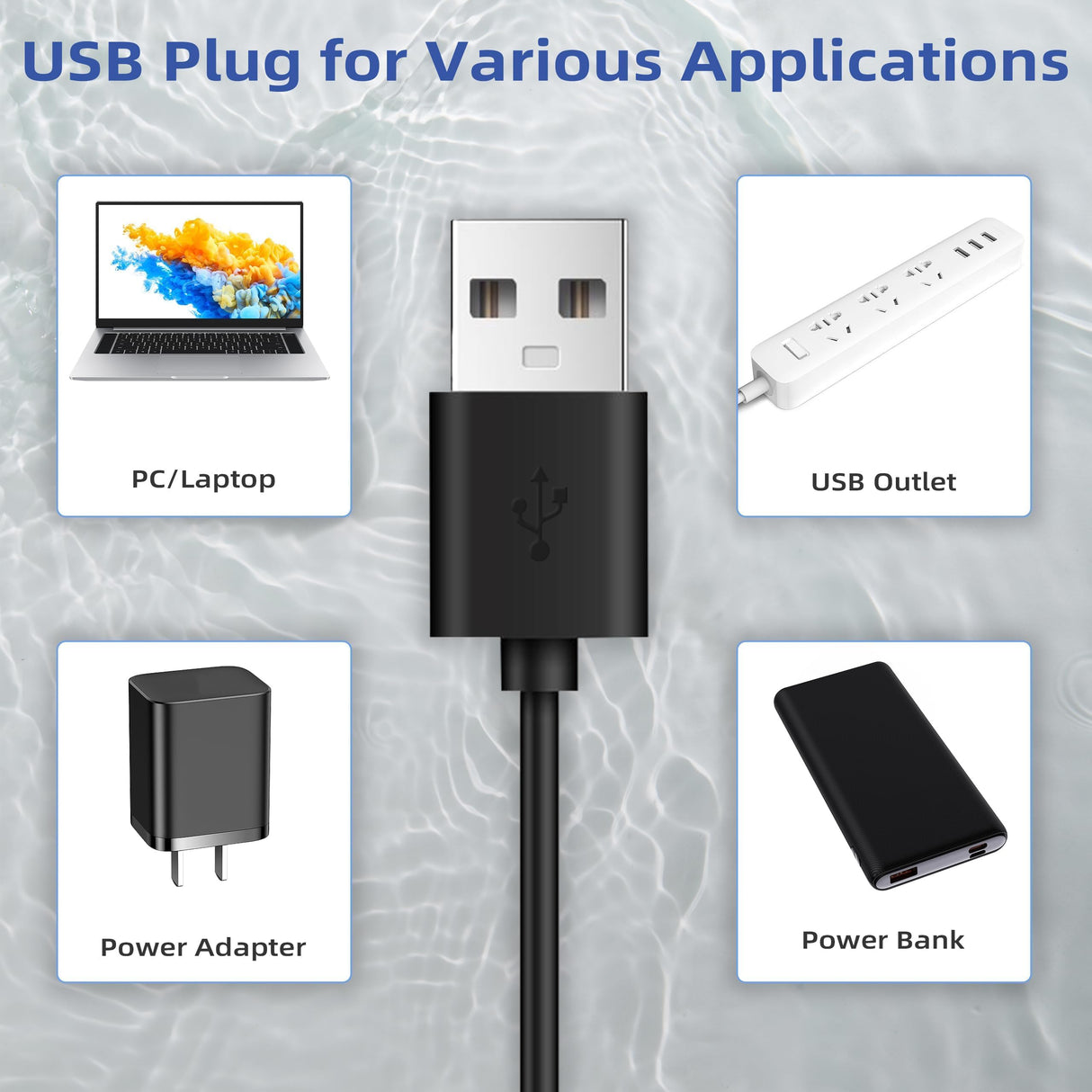 IP68 DR-DC160 submersible water pump Cat Water Fountain Pump for Tritone Ceramic, Stainless Steel, Round Flower Cap Cat Fountains, Automatic Pet Water Dispenser Replacement Pump (With LED)