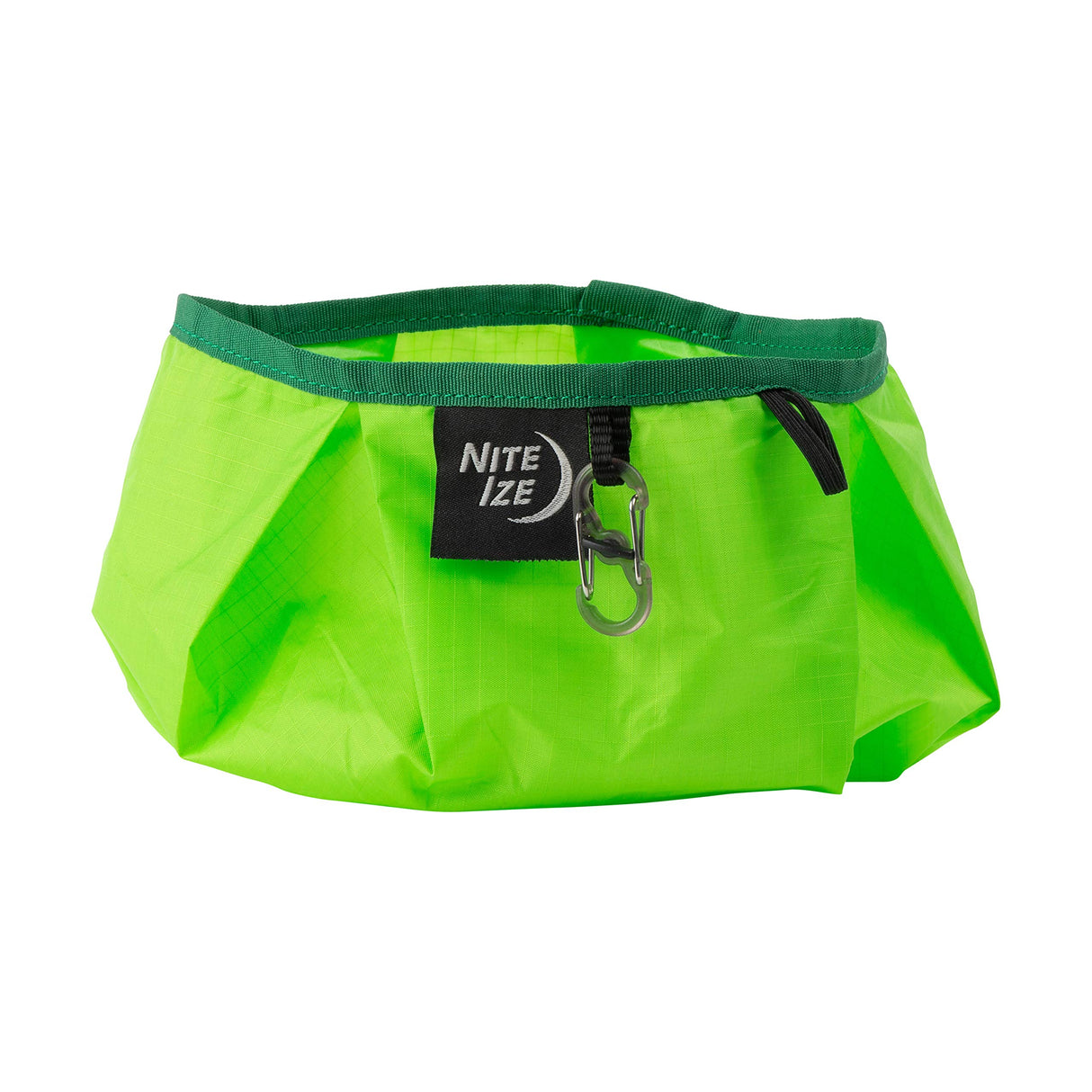 Nite Ize RadDog Collapsible Dog Bowl, Lightweight Food and Water Bowl, Green, One Size