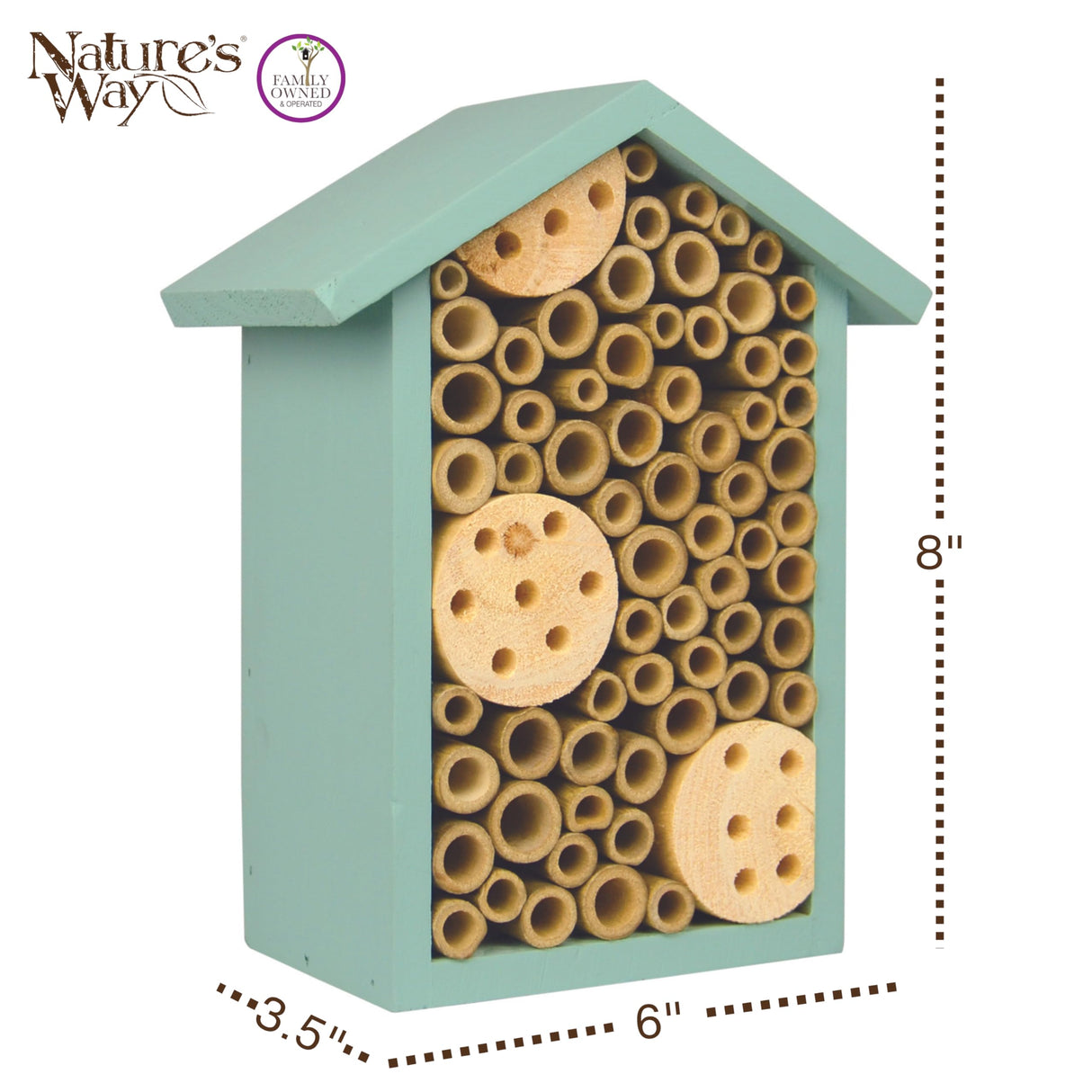 Nature's Way Bird Products PWH1-C Teal Bee House