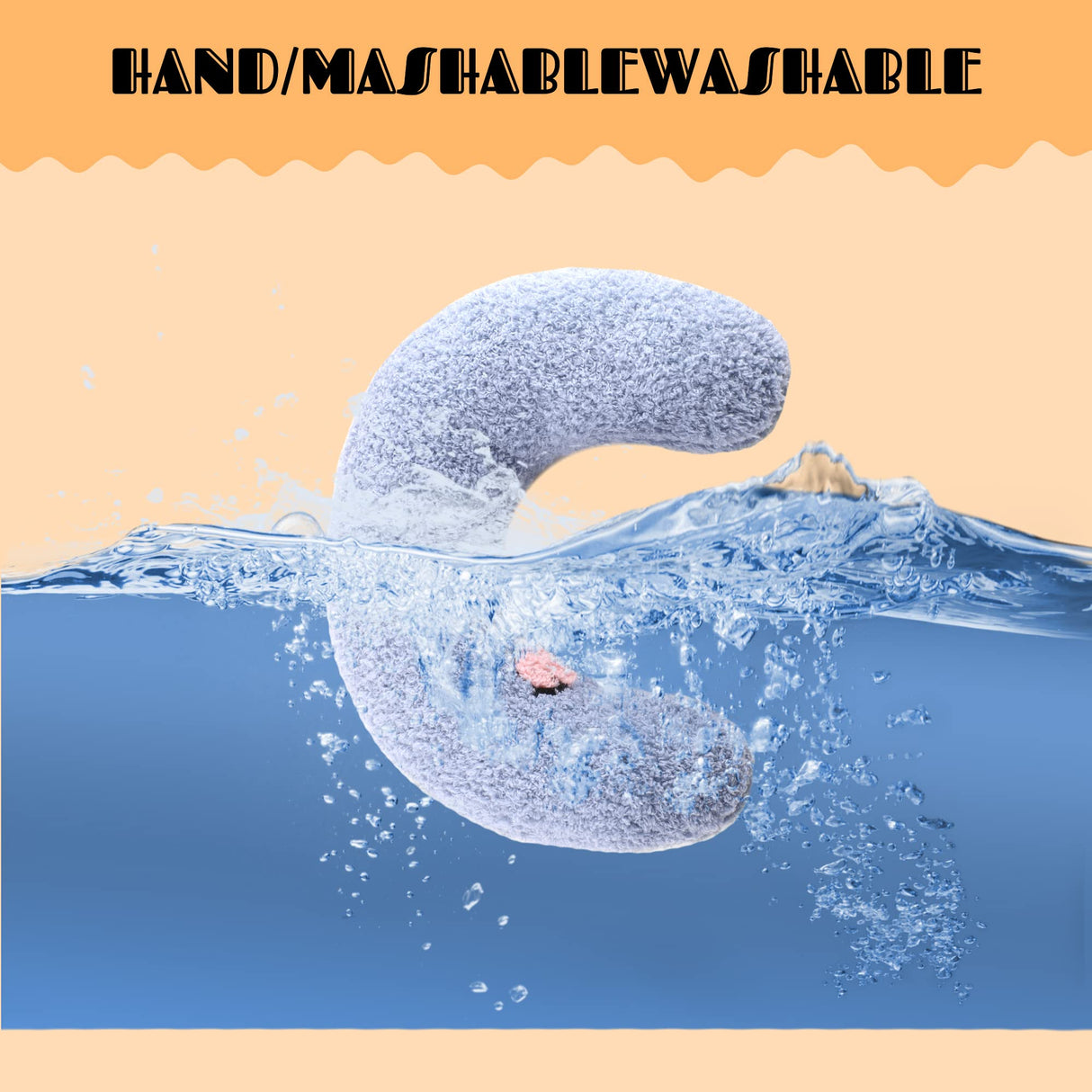 homelifthub Cat Pillows for Indoor Cat and Small Dog, Calming Dog Pillows, Half Donut Dog Cutated Calming Pillow, Cozy Cat Bed Pillow Cute Rabbit Pillows (Yellow)