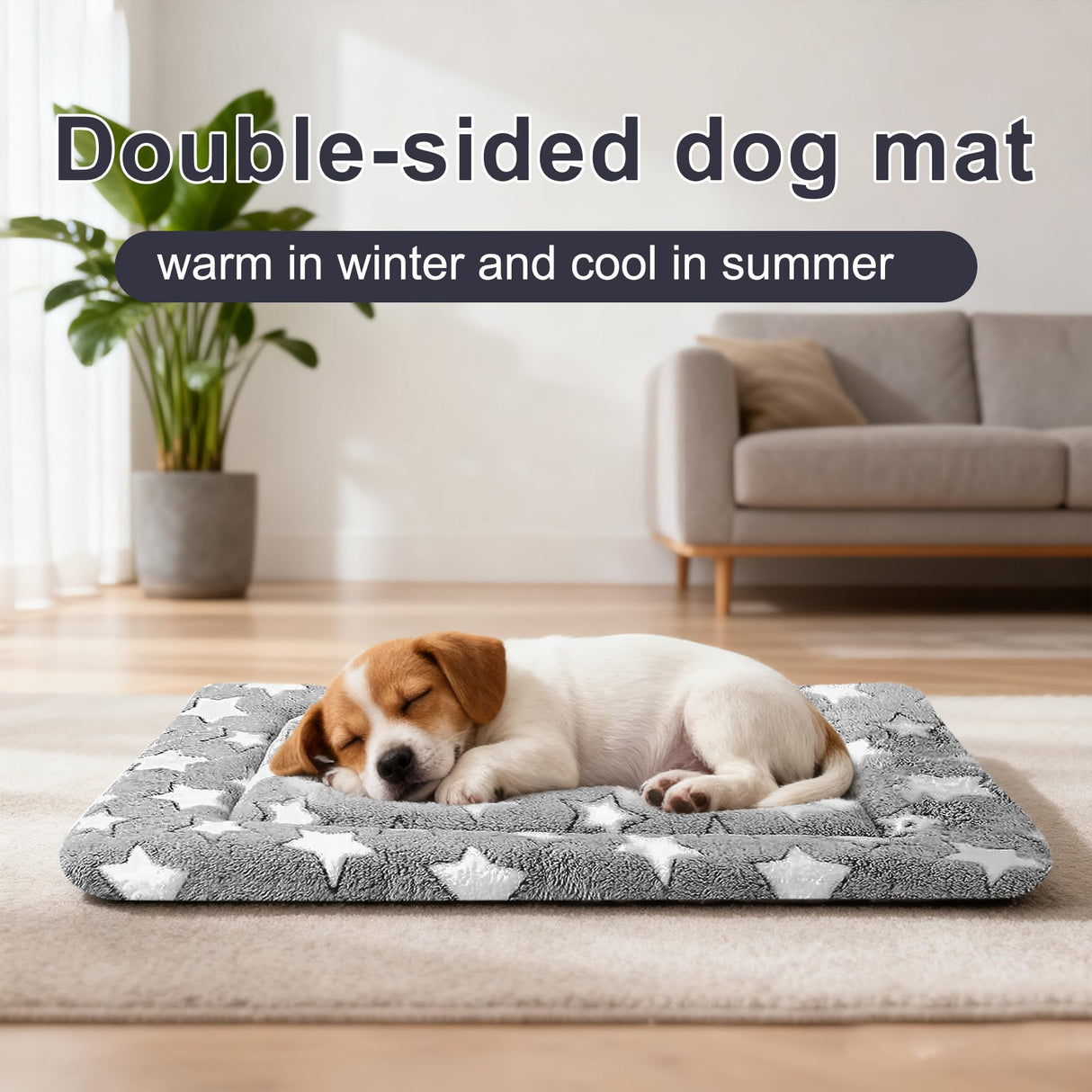 Dog Bed Mat – Soft & Comfortable Dog Kennel Pad for Crate – Durable Crate Bed & Mat for Dogs & Cats – Ideal for Crate, Kennel, and Home Use