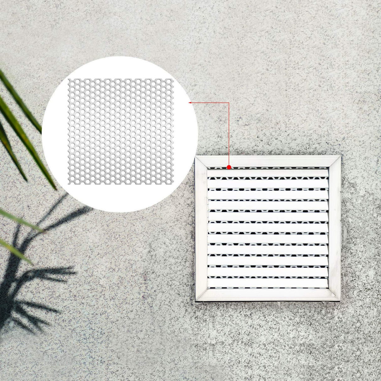 Sunshane 2 Pack Dryer Vent Screen Bird Guard Insert Stop Birds Nesting in Bathroom Exhaust Vent and Dryer Vent, 3 Inch to 8 Inch