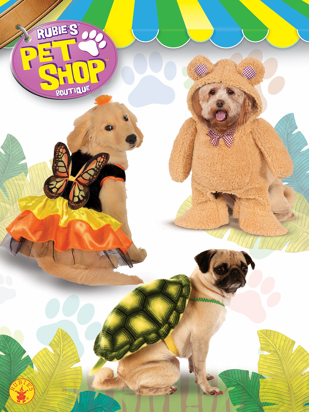 Rubies Turtle Shell Pet Costume for Dogs or Cats, M/L