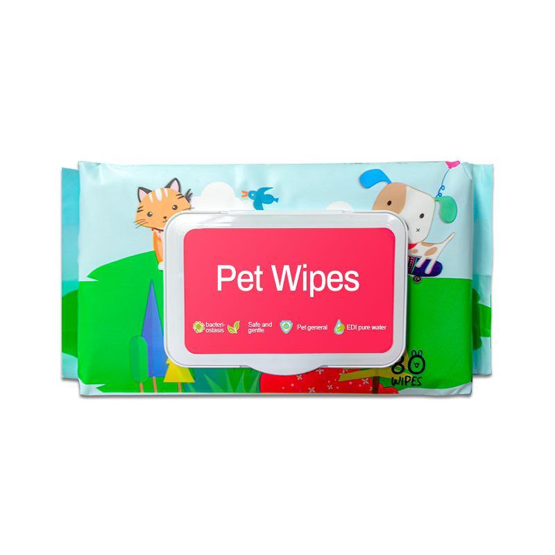 Dog And Cat Wet Wipes, Fragrance Free, Plant.based SKIP THE BATH Gentle Cleansing AndDeodorizing,Hypoallergenic, Wipes For PawsEars, Fur, Eye Ducts And Butt