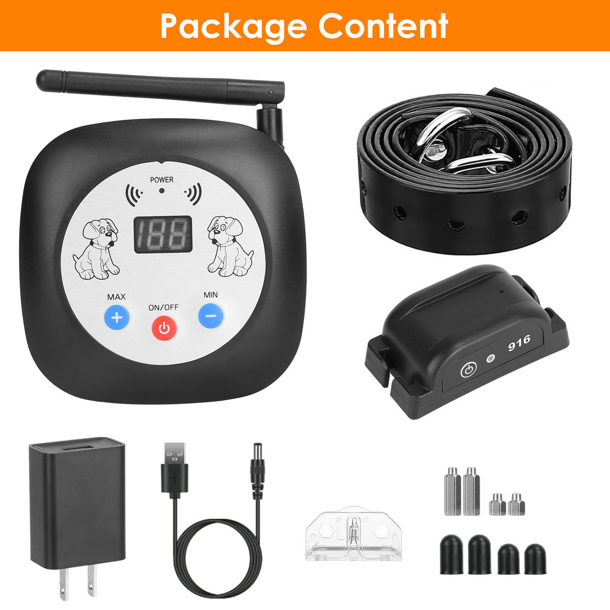 1Set 328FT Electric Wireless Dog Fence System With GPS Location Monitor Collar Receiver Rechargeable Beep Vibration Fence System For Small Medium Large Dogs