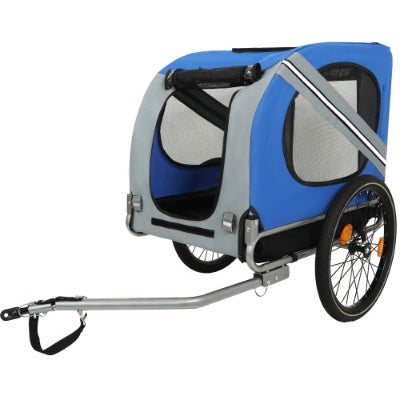 Large Folding Bike Trailer For Dogs 120LB Capacity All-Terrain Pet Carrier, Durable Steel Frame For Cycling, Jogging, Camping Outdoor Adventures