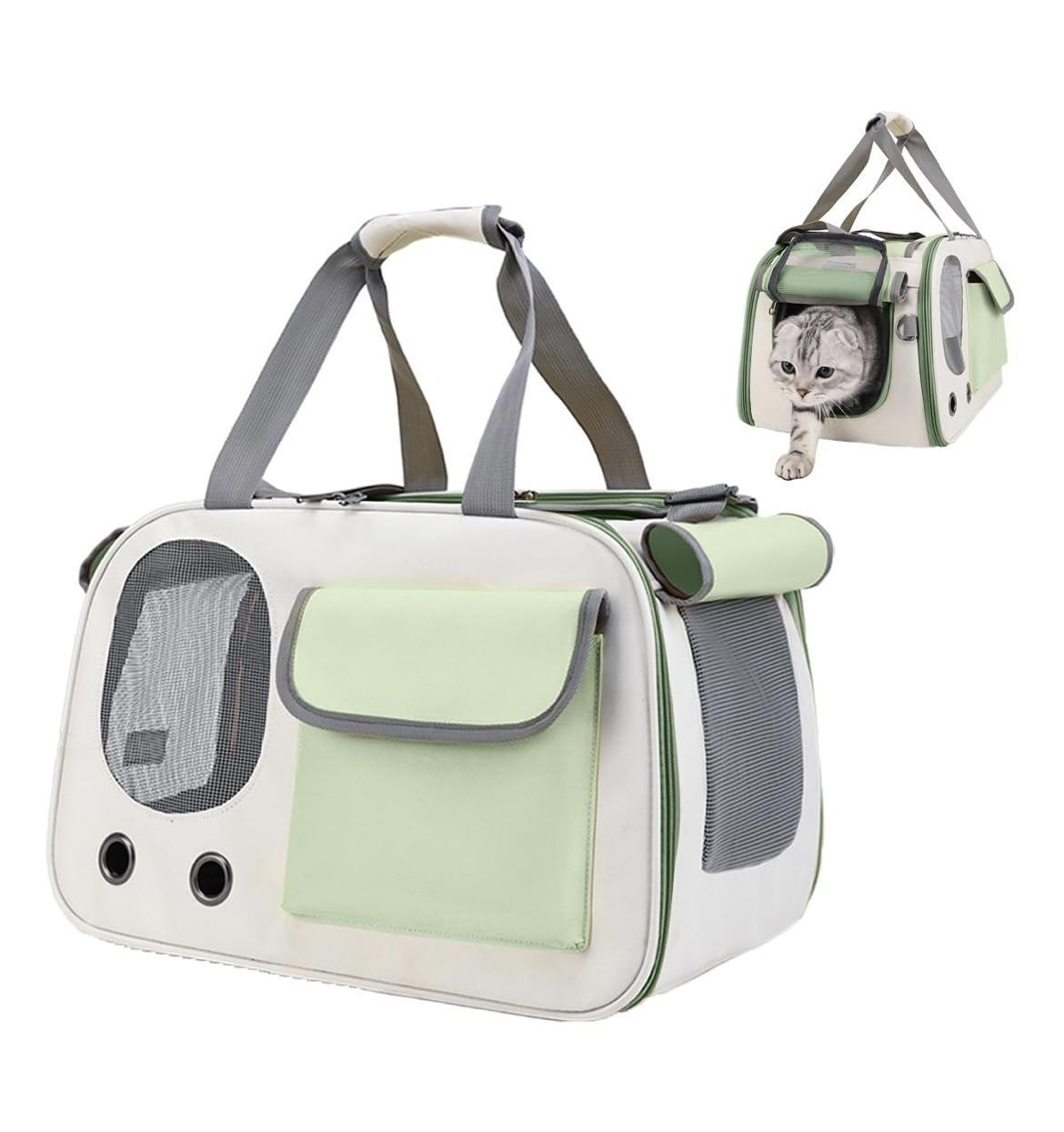Portable And Lightweight Pet Travel Large Capacity Breathable Shoulder Backpack Cat Bag