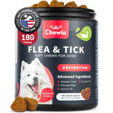 Dog Flea And Tick Treatment Chews FleaTick Prevention For Dogs Chewables Natural Dog Flea & Tick Control Soft Treats Immune Support Supplement