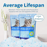 Crystal Cat Litter For Pets, No Caking, Odor Control, Light Weight, Low Dust, Easy To Use