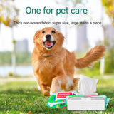 Dog And Cat Wet Wipes, Fragrance Free, Plant.based  SKIP THE BATH Gentle Cleansing AndDeodorizing,Hypoallergenic, Wipes For PawsEars, Fur, Eye Ducts And Butt