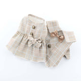 Khaki Suit Dress Cat And Dog Costume