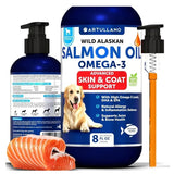 Salmon Oil For Dogs 3 For Dogs 8 FL OZ Wild Alaskan Salmon Fish Oil