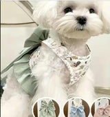 Pet Harness Leash Set Elegant Adjustable Half Vest Design For Cats Small Dogs Stylish Outdoor Walking Gear With Secure Escape Proof Fit Luxury Pet Gift For Cats Dogs