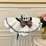 Lace Bow Pet Collar Elegant Neck Accessory For Cats Small Dogs Handcrafted Bowtie Luxury Pet Gift