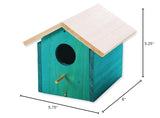 Wooden Birdhouse, Unfinished, Unassembled