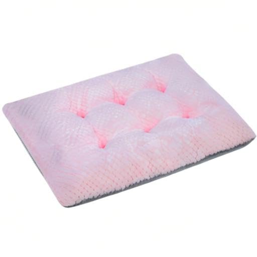 WONDER MIRACLE Fuzzy Deluxe Pet Beds, Super Plush Dog or Cat Beds Ideal for Dog Crates, Machine Wash & Dryer Friendly (15" x 23", S-Baby Pink)