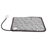 1Pc Pet Heating Pad Dog Cat Electric Heating Mat Waterproof Adjustable Warming Blanket With Chew Resistant Steel Cord Case