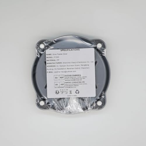 Slow Feeder Dog Bowls Small Breed, Dog Food Bowl Small Anti-Choking Bloat Stop Puzzle Healthy Eating Bowl (Blue, 1 Cup)