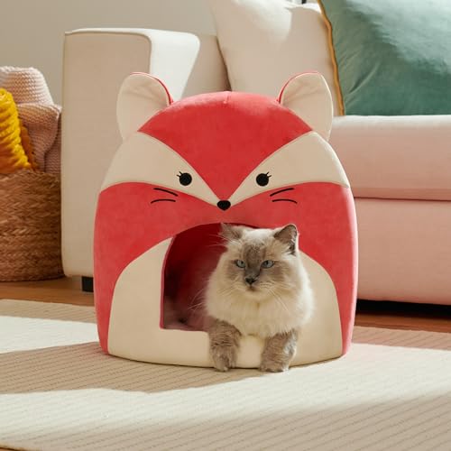 Squishmallows Original 16-Inch Fifi The Fox Pet Cave - Ultrasoft Official Jazwares Pet Bed for Dogs and Cats