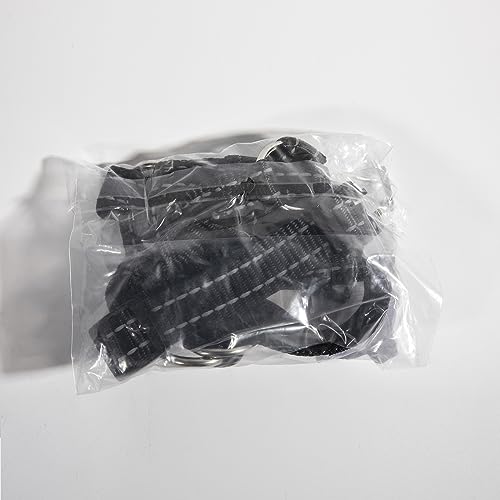 Pawaboo Dog Muzzle, Head Halter Collar for Dog, Pet Dogs Nylon Reflective Adjustable Loop Anti-Biting Barking Control Easy Fit Dogs StopsPulling Head Leash, Medium Size, Black