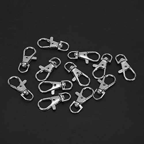 Pssopp 12Pcs Pet Birds Cage Metal Hook Clip, Iron Anti Escape Pet Bird Cage Door Buckle Lock Claw Snap Hook for Home Use Pet Supplies