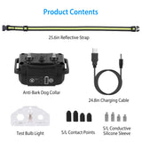Dog Bark Collar Rechargeable Waterproof Beep Vibration Static Stimulation Bark Stopper Automatic Identification Collar With 6 Intensity Dual Modes