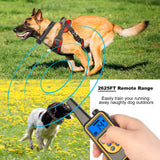 1Pc Dog Training Collar With Remote  IP67 Waterproof Pet Trainer 300mAh Rechargeable 875 Yard Remote Control 4 Modes Adjustable Level