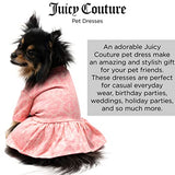 Juicy Couture Pink Leopard Tulle Dog Dress – Pullover Design Puppy Shirt with Elasticated Waistline and Flared Skirt, Doggie Clothes for Convenient Bathroom Breaks
