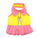 Doggles Dog Harness Dress, Yellow, XX Smalll