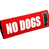 Canine Friendly Bark Notes Patch for Collar or Leash, No Dogs, 3/4" Width