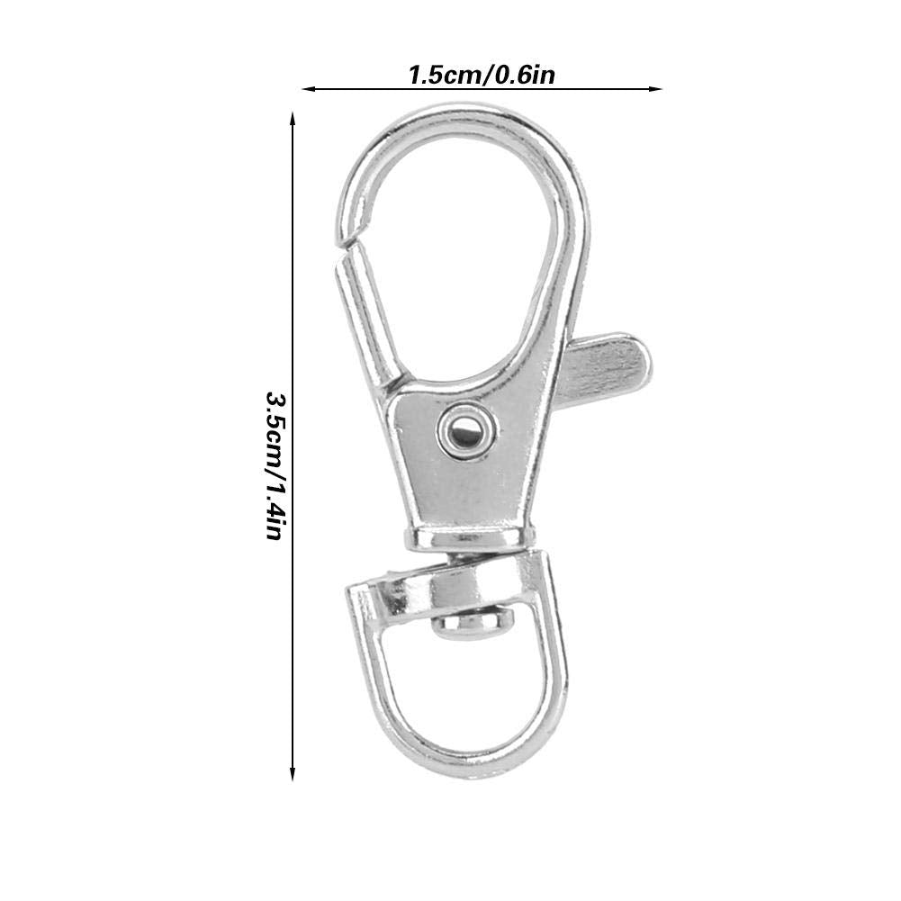 Pssopp 12Pcs Pet Birds Cage Metal Hook Clip, Iron Anti Escape Pet Bird Cage Door Buckle Lock Claw Snap Hook for Home Use Pet Supplies