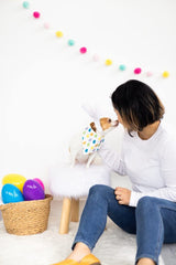 Pearhead Jelly Bean Dog Bandana, Easter Pet Scarf, Slip-On Collar Accessory for Small Medium Pets, Cute Puppy Costume, Spring Seasonal Pet Apparel