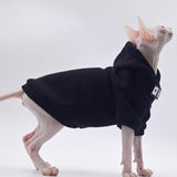 Sphynx Cat Apparel Kitty Clothes Warm Autumn and Winter Hairless Cat Outfits Cat Clothes for Devon Rex Cats, Cornish Cats and Small Cats (Pink, Large)