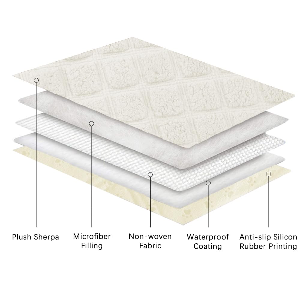 Ameritex Dog Couch Cover Pet Blanket Waterproof and Anti-Slip for Sofa Couch Sherpa Fleece Furniture Protector Cover for Small Medium Large Dogs Cats