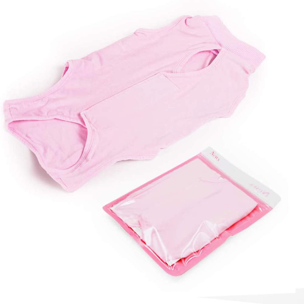 Cat Professional Recovery Suit for Abdominal Wounds and Skin Diseases, E-Collar Alternative for Cats and Dogs, After Surgey Wear Anti Licking, Recommended by Vets（Pink,L