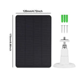 Solar Panel for Bird Feeder Camera, 3W Continuously Power Supply for Your Bird Feeder Camera, Type-C Plug