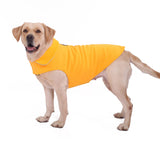 Fleece Dog Coat Pet Jacket Reflective for Cold Weather for Extra Large to Small Pets(Yellow,M)