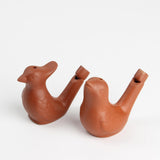 KVMORZE 2Pcs Bird Water Whistles, Funny Ceramic Water Whistles, Warbler BirdWhistles Noise Makers, Purple Clay Pottery Waterfowl Whistle for Birthday Favors Gifts or Outdoor Accessories