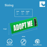 Canine Friendly Bark Notes Patch for Collar or Leash, No Dogs, 3/4" Width