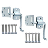 Boxer Truck Corner Gate Latch Sets w/Bolts & Screws - Truck Stake Bed Latches Bracket Set for Utility Trailer, Stake Body Gates, Sheds, Wood, Trucks, & Trailers - Heavy Duty - 2 Set