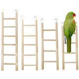 GXXMEI 4PCS Bird Toys - Wooden Ladder Climbing Toys for Parakeets, Parrots, Cockatoo & Lovebirds