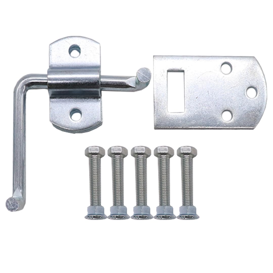 Boxer Truck Corner Gate Latch Sets w/Bolts & Screws - Truck Stake Bed Latches Bracket Set for Utility Trailer, Stake Body Gates, Sheds, Wood, Trucks, & Trailers - Heavy Duty - 2 Set