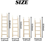 GXXMEI 4PCS Bird Toys - Wooden Ladder Climbing Toys for Parakeets, Parrots, Cockatoo & Lovebirds