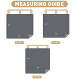 ZNSAYOTX Ultimate Cozy Blankets (82"x82") 100% Waterproof Bed Mat Blanket for Dog Pets, Couch Sofa Protector with Non-Slip Back Washable Durable, Pee Scratch Proof Easy to Clean (Light Grey)