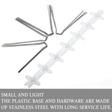 LOEK Pigeon Spikes, Bird Spikes,The Bird Thorn Bird Deterrent, Spikes Stainless Steel, Anti Bird Spikes, for Fence Roof Window Bird Deterrent Spikes, Bird Spikes for Pigeons and Other Small Birds