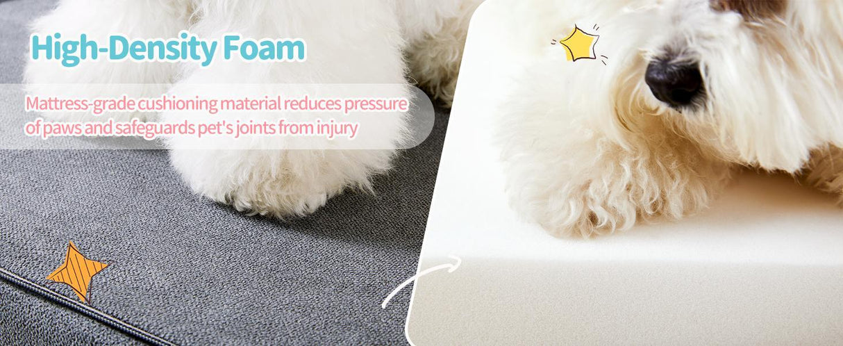 Four-step Dog Bed Indoor Non-slip Balance Pet Ramp Gray