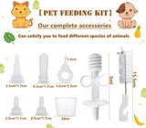 Cassielhouse Pet Feeding Bottle,pet Feeding Tool,Pet Syringe,Pet Nursing kit,Pet Puppy Bottles,Pet Pill Shooter Dispenser,Dog cat Feeding Bottle,Small Animal Silicone Nipples